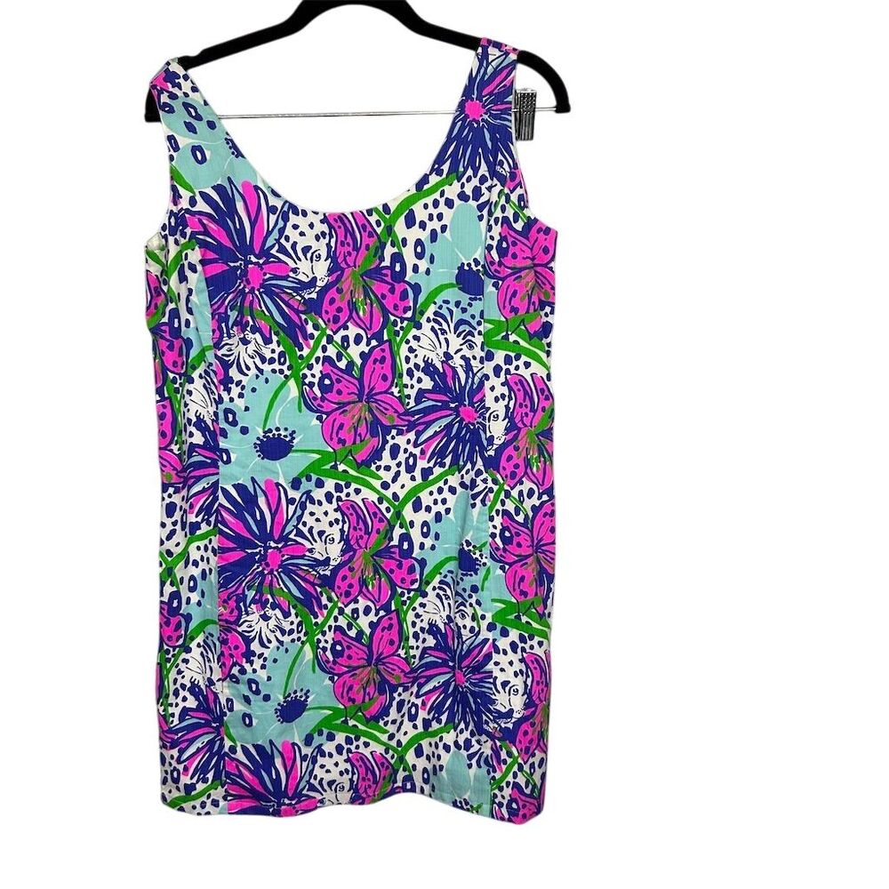 Lilly Pulitzer Garden Eaton Women's Size 12 Shift Dress Short  Rare Print